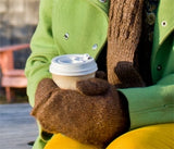 Bouclé Lined Alpaca Mittens